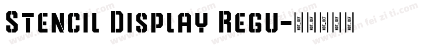 Stencil Display Regu字体转换